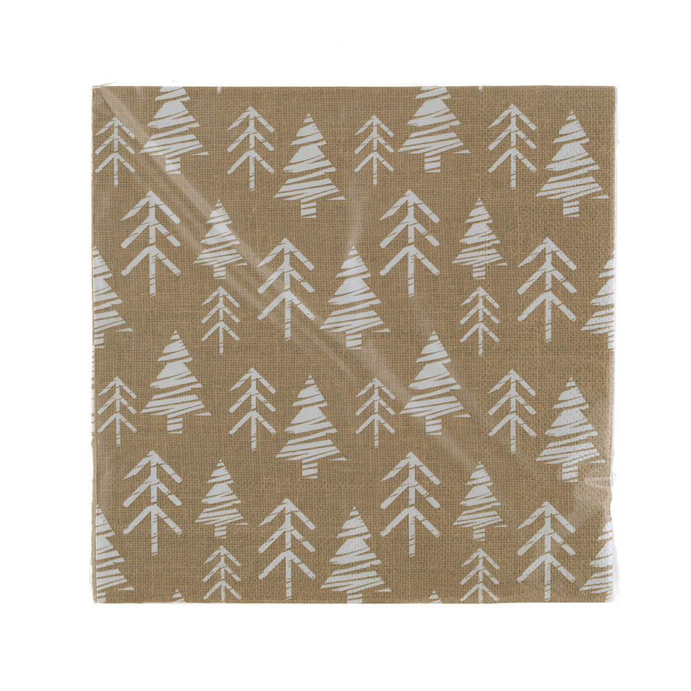 Christmas Natural Trees Paper Napkin Pack