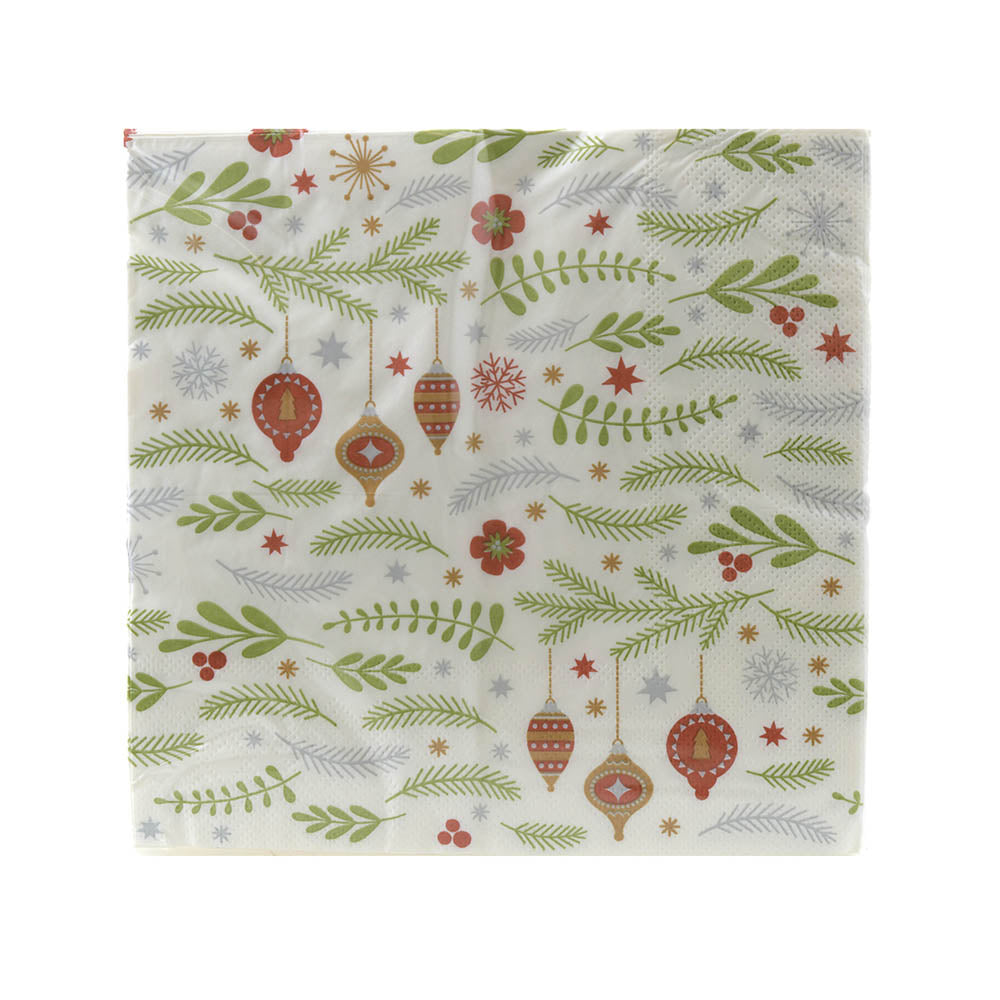 Christmas Decorations Paper Napkin Pack