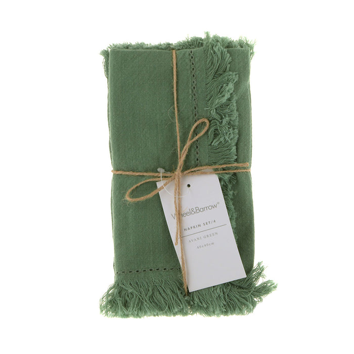 NAPKIN Avani Set of 4 Green 40x40cm