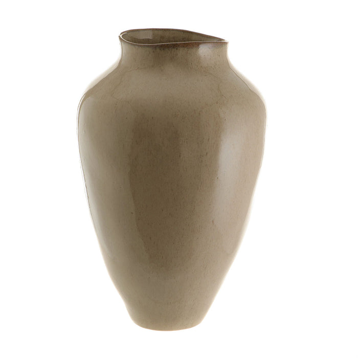 VASE Urn Reactive Tan Large 41cm