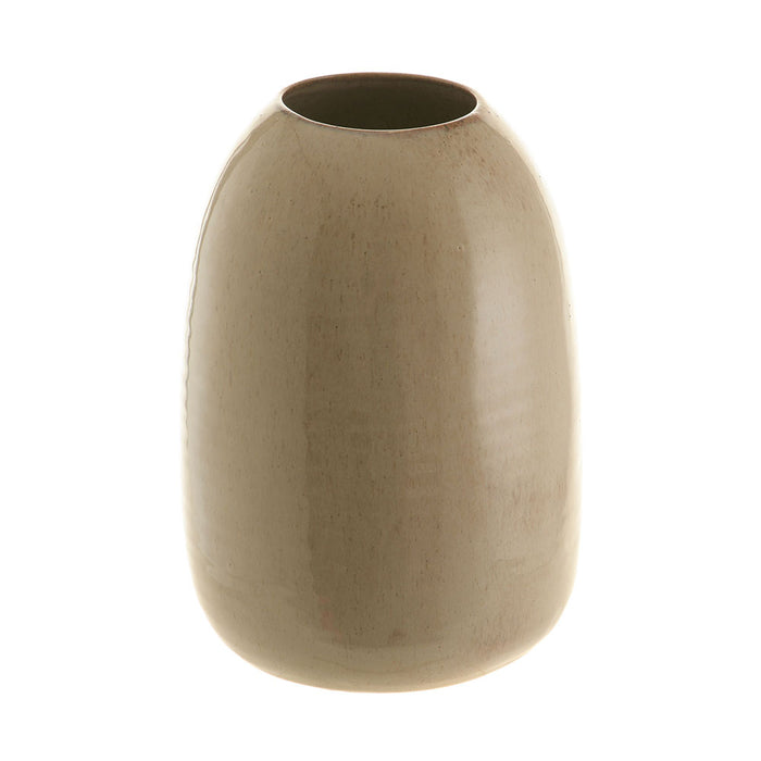 VASE Stumpy Reactive Tan 18x18x25cm