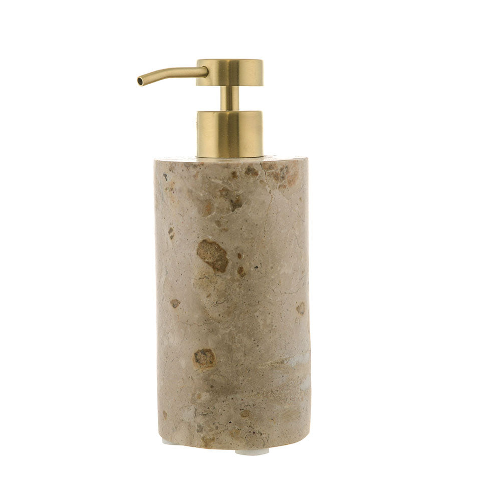 Fossil Marble Soap Dispenser 18x7cm