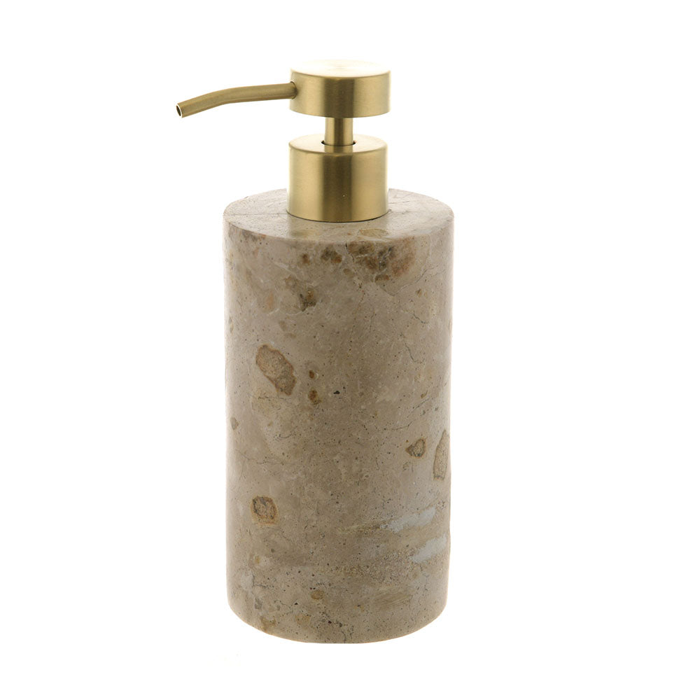 Fossil Marble Soap Dispenser 18x7cm