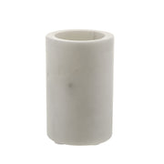 White Marble Bathroom Tumbler 11x7cm