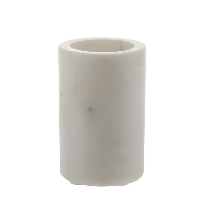 TUMBLER BATHROOM White Marble 11x7cm