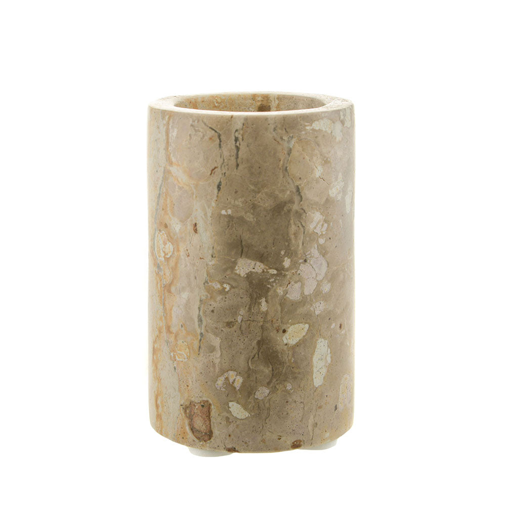 Fossil Marble Bathroom Tumbler 11x7cm