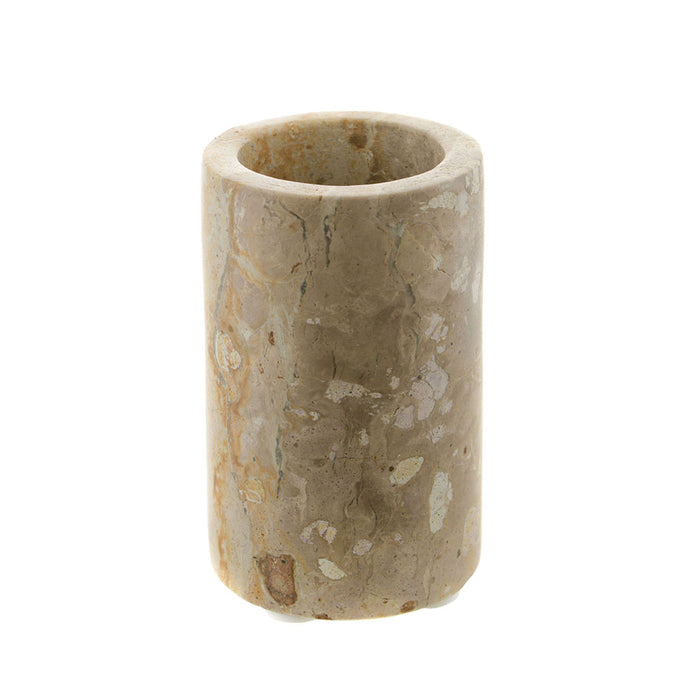 TUMBLER BATHROOM Fossil Marble 11x7cm