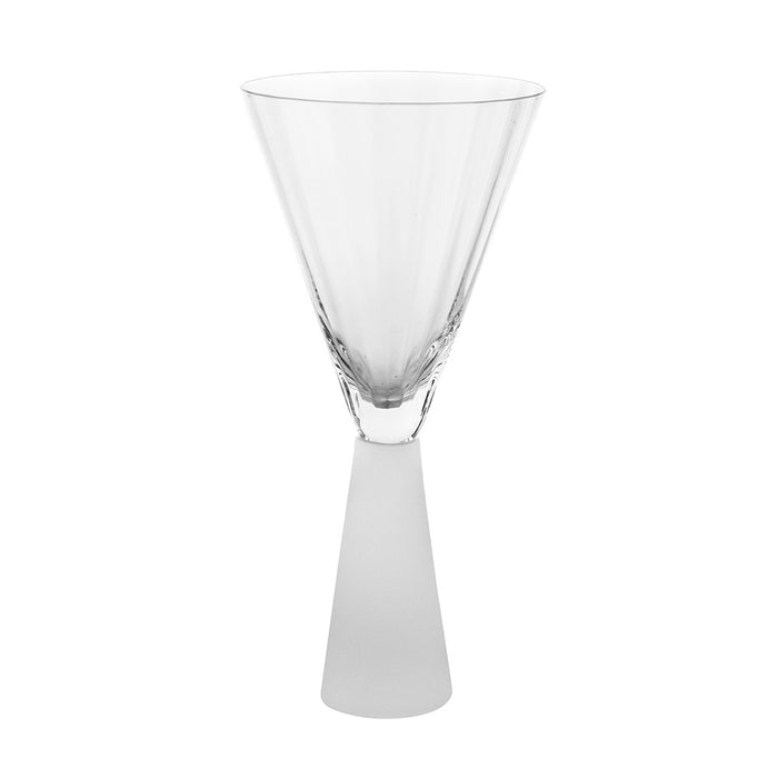 COCKTAIL GLASS Ribbed V Shape with Heavy Base 340ml