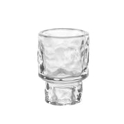 Clear 8.1cm Glass Candle Holder