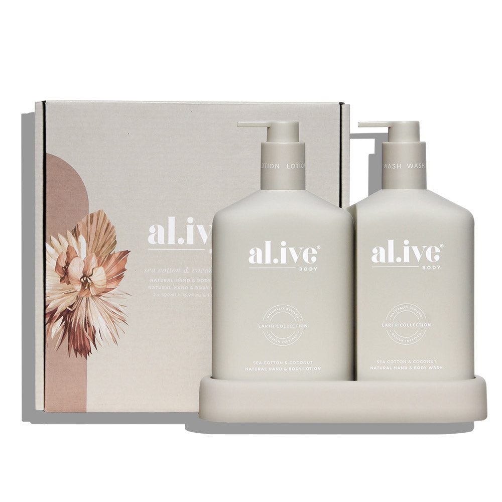 al.ive body Sea Cotton & Coconut Wash & Lotion Duo