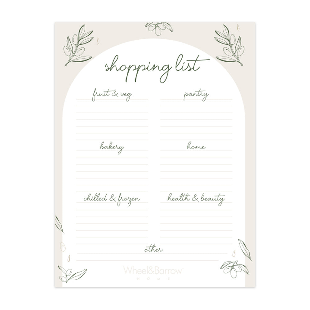 Shopping List Notepad