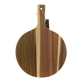 Board Round Acacia with Paddle 40cm