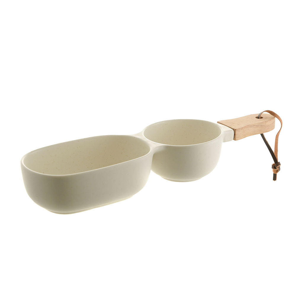 Stone Ceramic Server Stick with Wood Handle