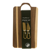 Acacia Board with 2 Knives Cheese Set