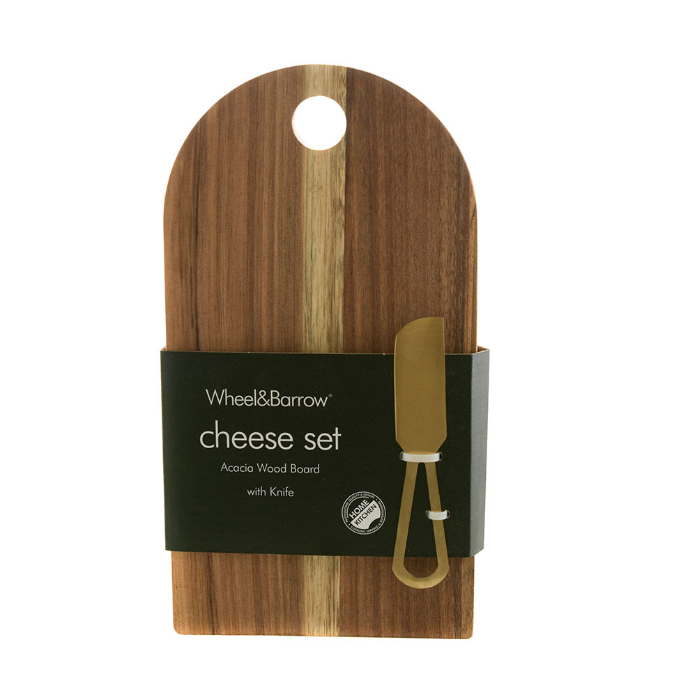 Acacia Board with 1 Knife Cheese Set