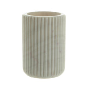 WINE COOLER Ribbed White Marble
