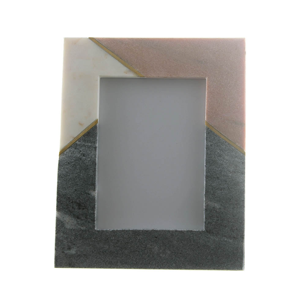 Marble & Brass Photo Frame 25x20cm
