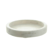 Marble White Round Tray 15x3cm
