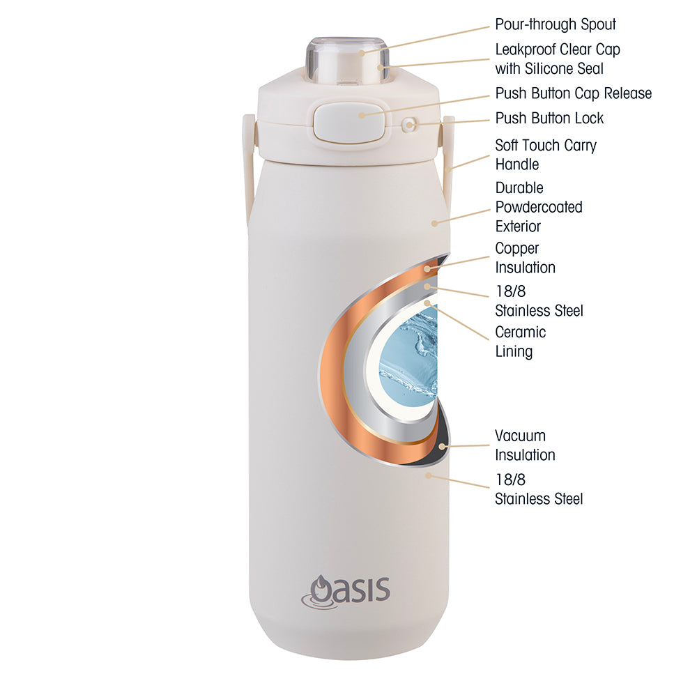 Oasis Bottle Ceramic Alabaster