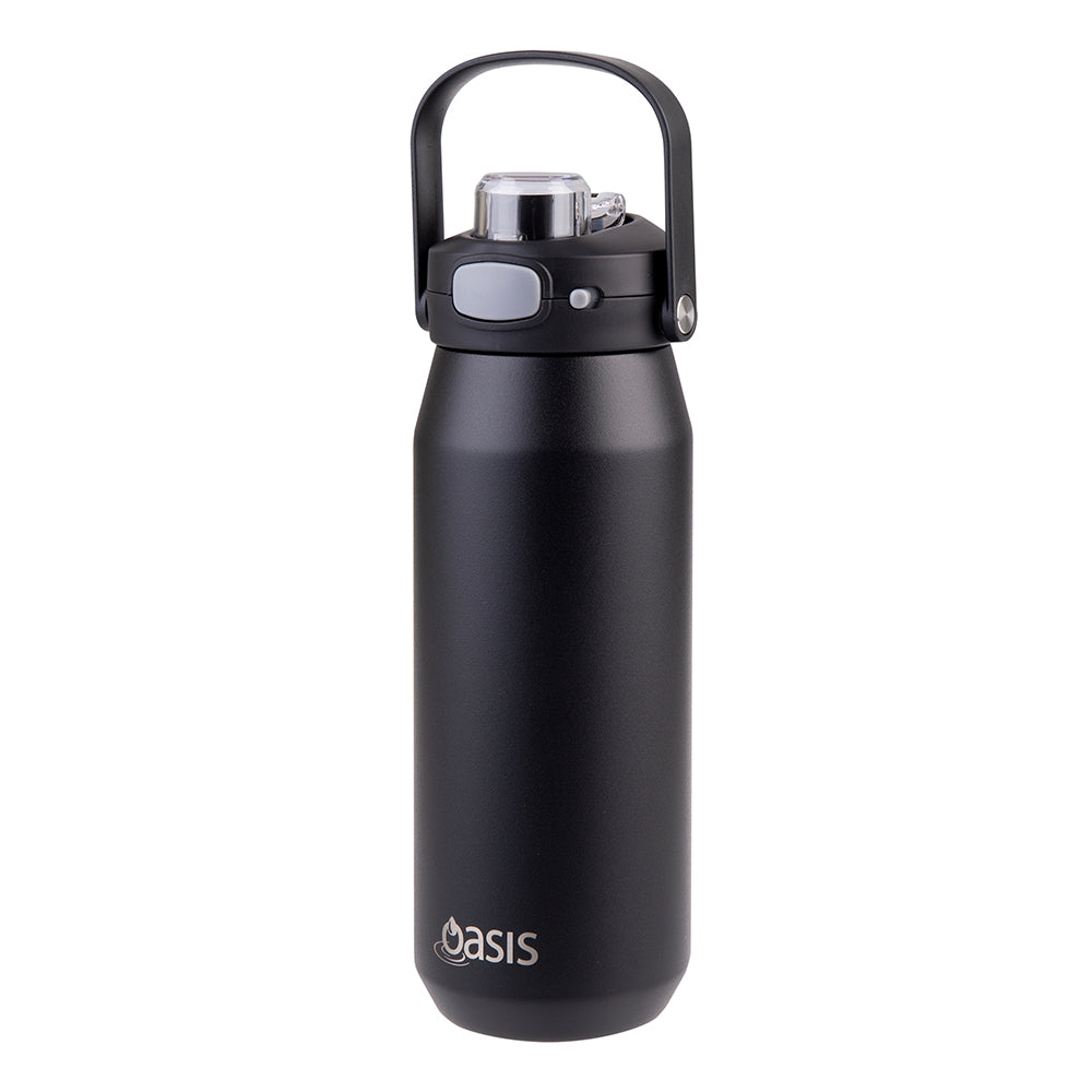 Oasis Ceramic Bottle Black