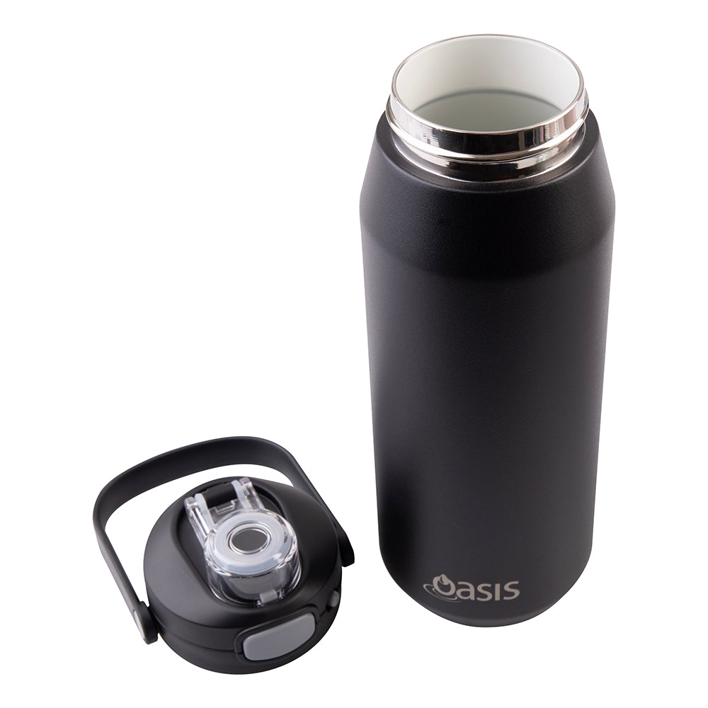 Oasis Ceramic Bottle Black