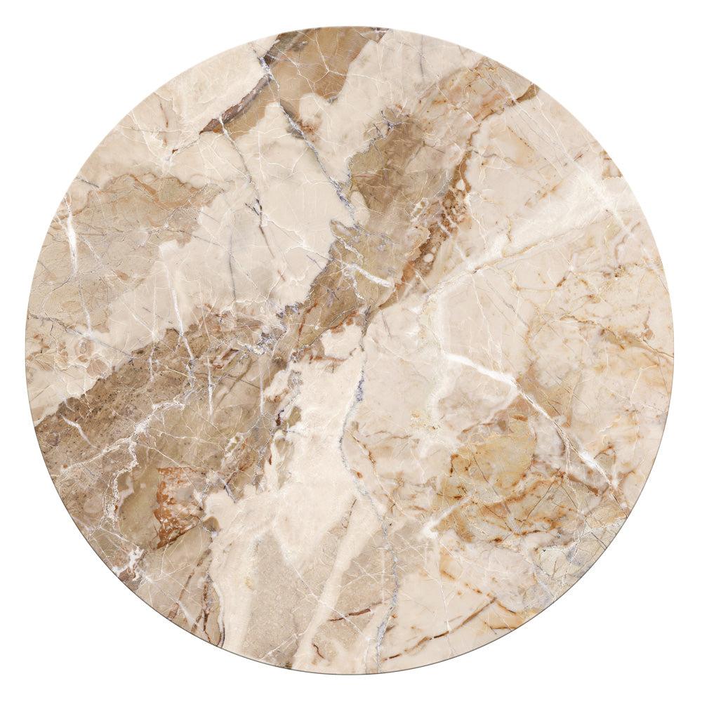 Travertine Cork Backed Round Placemat Set/4 37cm