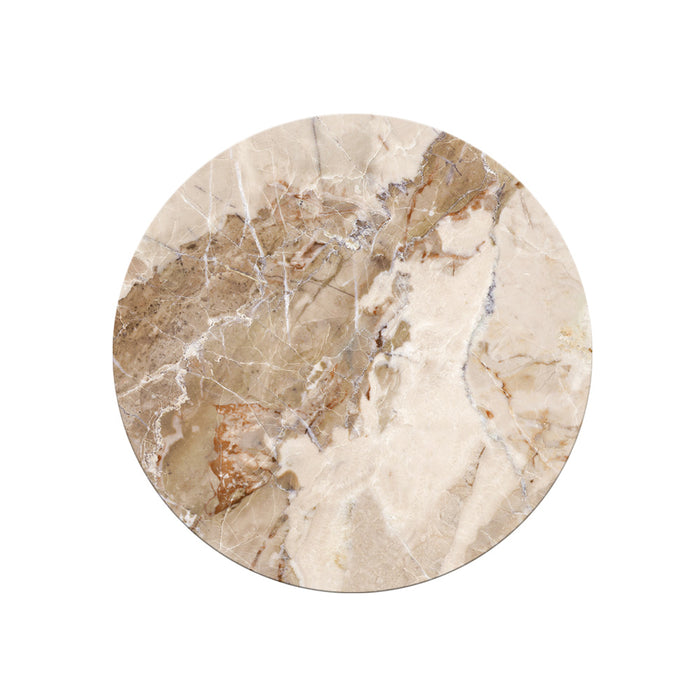 Travertine Cork Backed Round Coaster Set/4 11cm