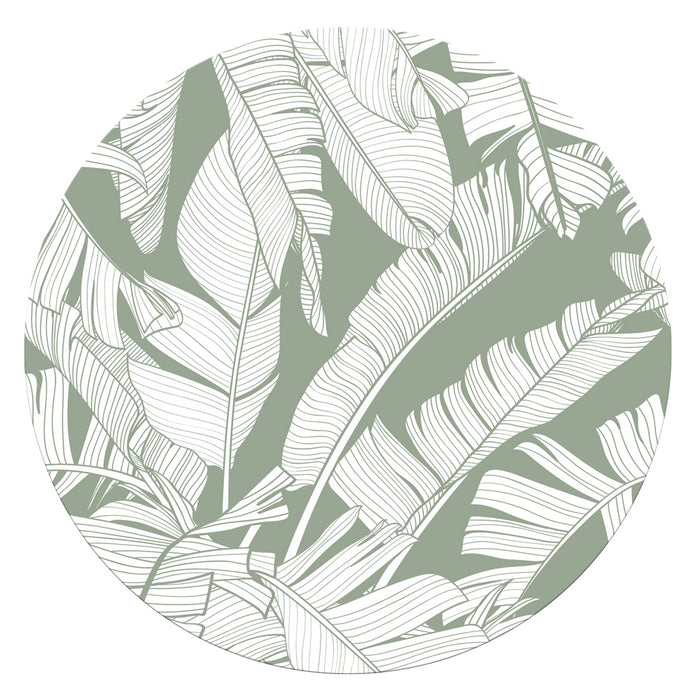 Tropical Cork Back Round Placemat Set/4 37cm