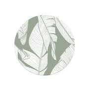 Tropical Cork Back Round Coaster Set/4 10cm