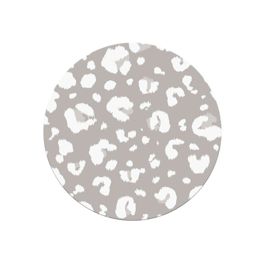 Animal Neutral Round 11cm Set/4  Cork Backed Coaster