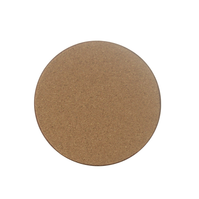 Travertine Cork Backed Round Coaster Set/4 11cm
