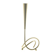 Gold Loop Taper Metal Candle Holder 31cm