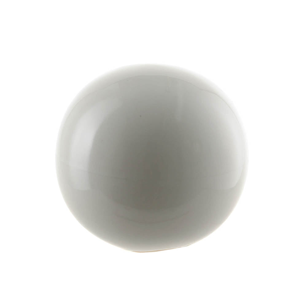 Beige White Sphere 10cm Ceramic Ornament