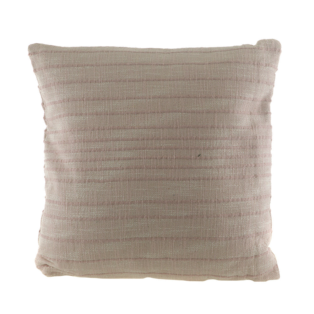 Cushion Stripe Textured Blush Nude 50cm