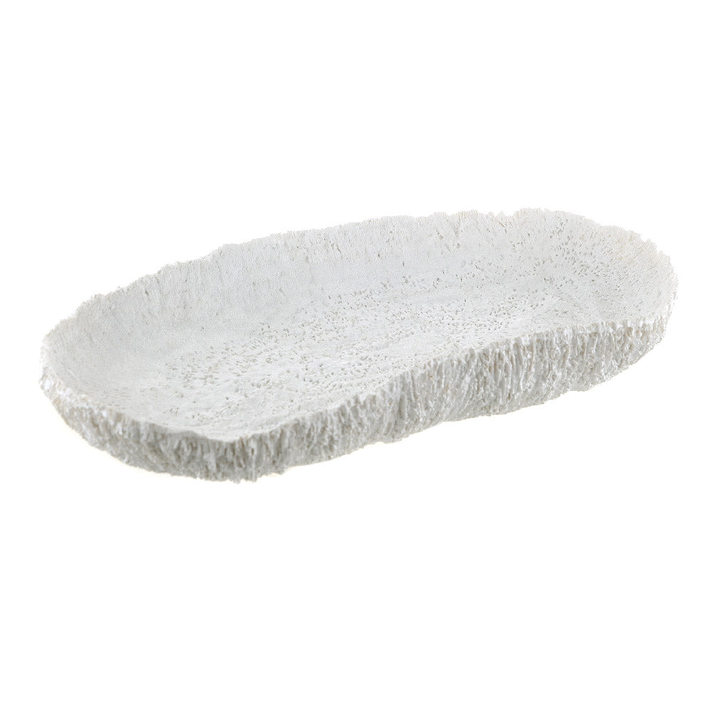 Resin Coral Decorative Platter 34x18cm