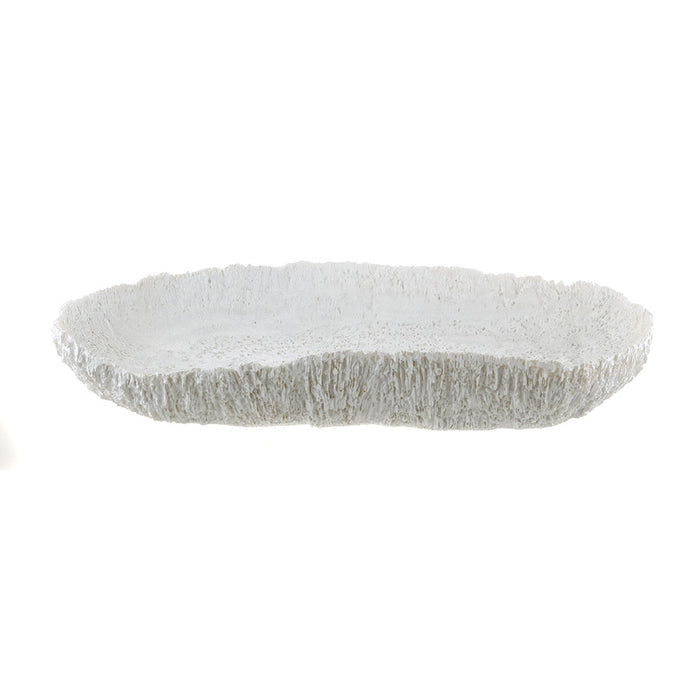 Resin Coral Decorative Platter 34x18cm