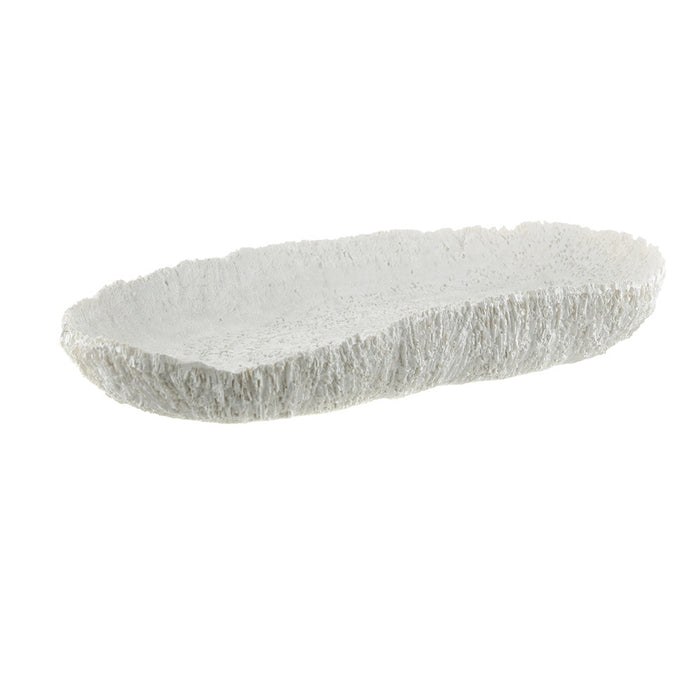 Resin Coral Decorative Platter 34x18cm