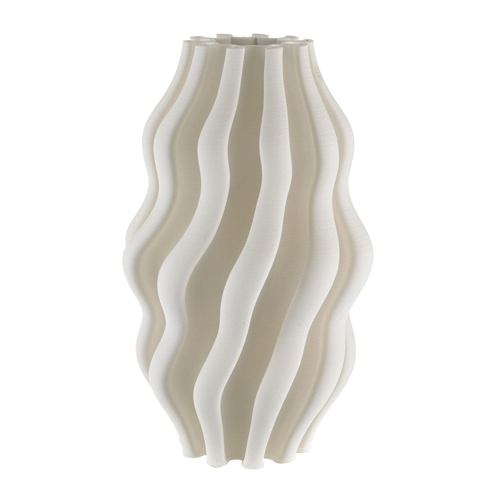 Ripple 3D Printed Ceramic Vase 20x34cm
