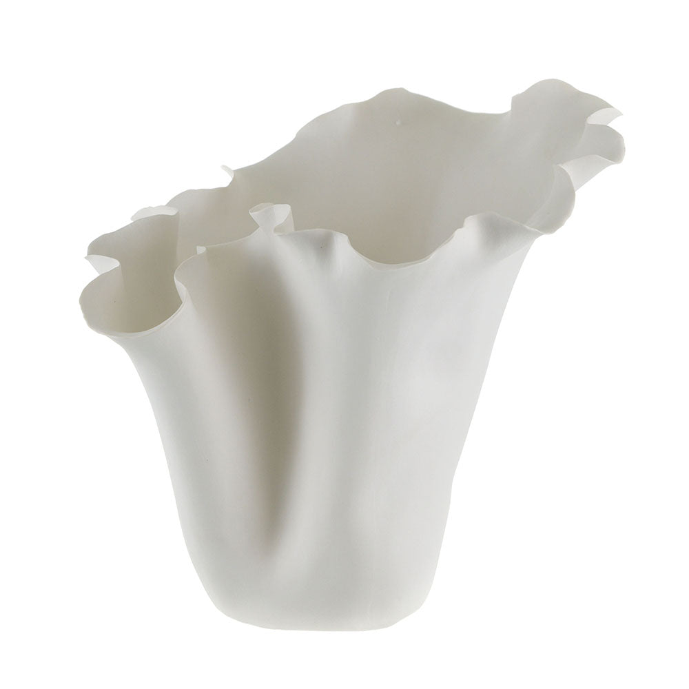 Flounced Ceramic Vase 29x26x27cm