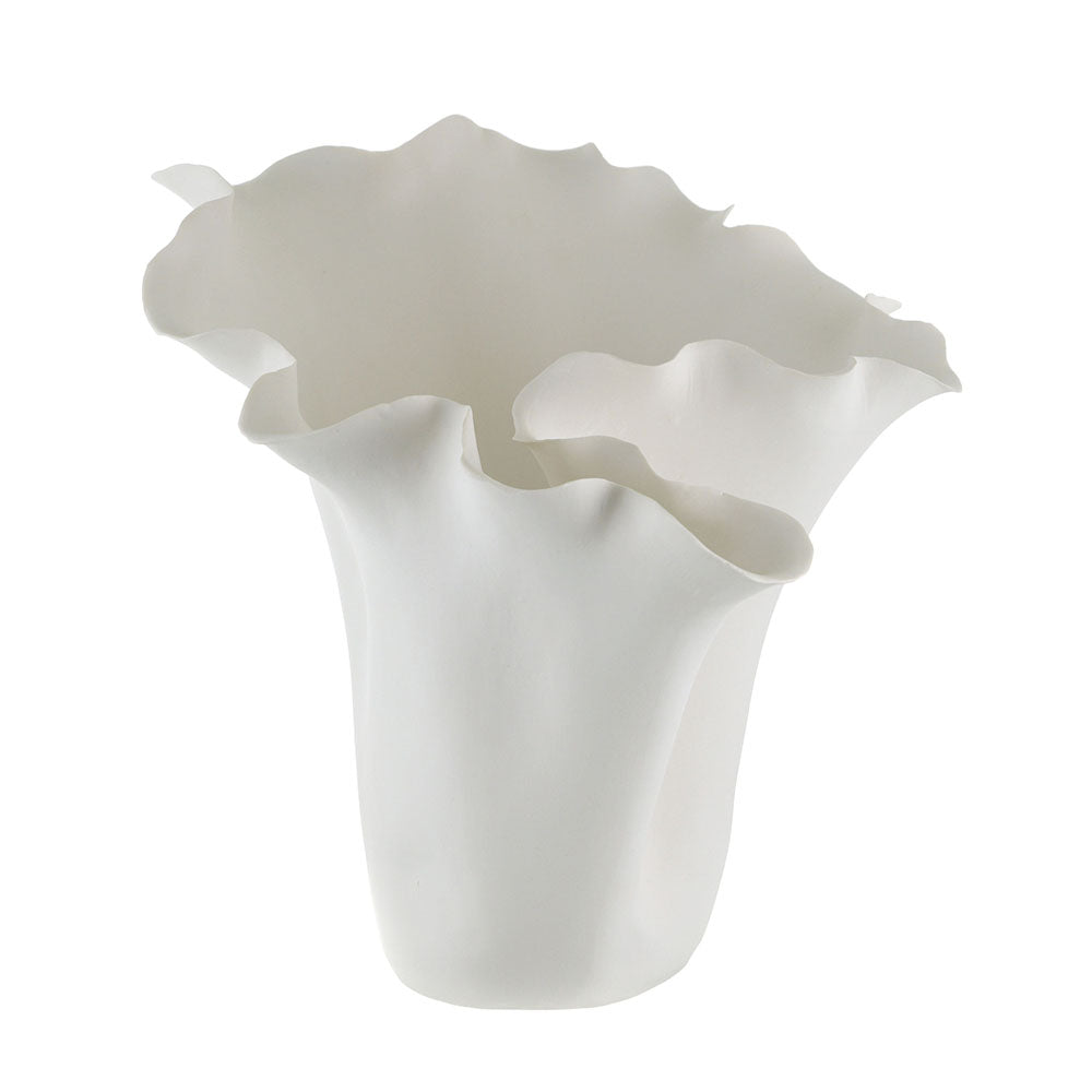 Flounced Ceramic Vase 29x26x27cm