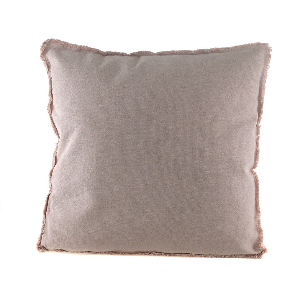 Cushion Cotton Linen Pink 50cm