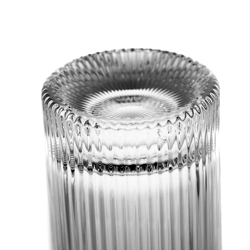 Henry Ribbed Clear 415mL Hi Ball Glass
