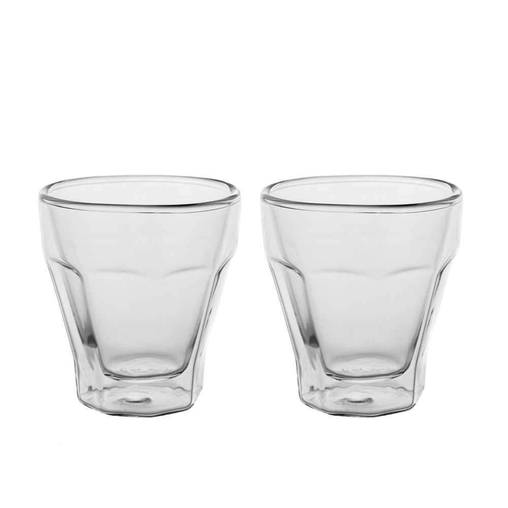 Double Wall Picardie Coffee Glass Set/2 110ml