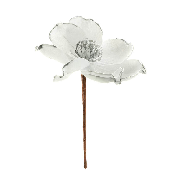 Sliver Magnolia Flower 15cm