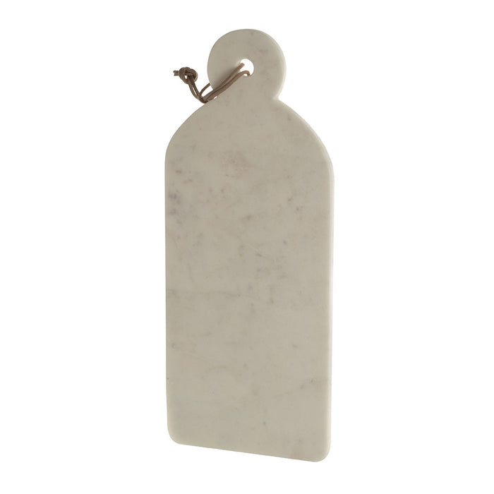 White Marble Board with Handle 42x17cm