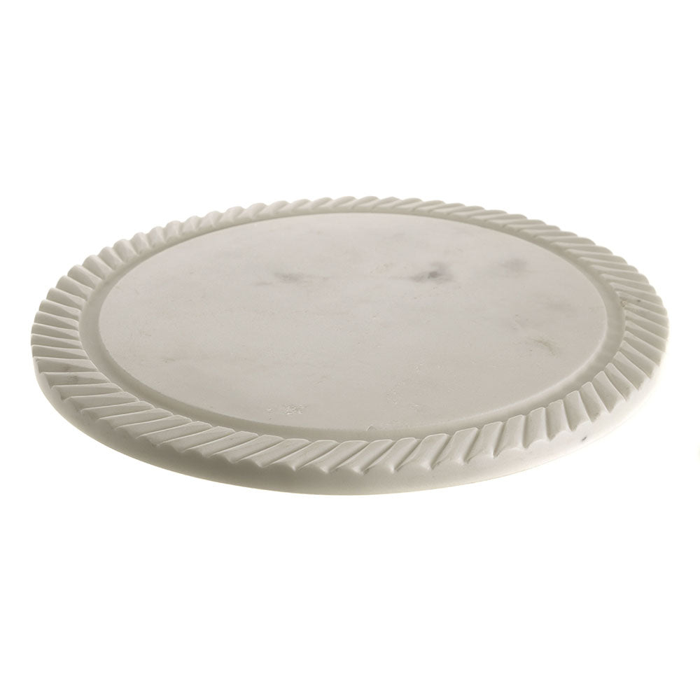 White Marble Cake Dome 32cm