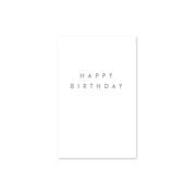 Greeting Card Happy Birthday Silver