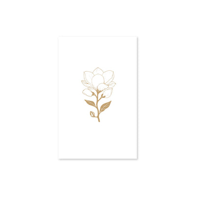 Greeting Card Magnolia Gold