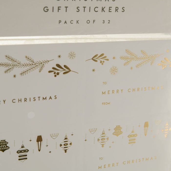 Christmas Stickers Gold Pack/32