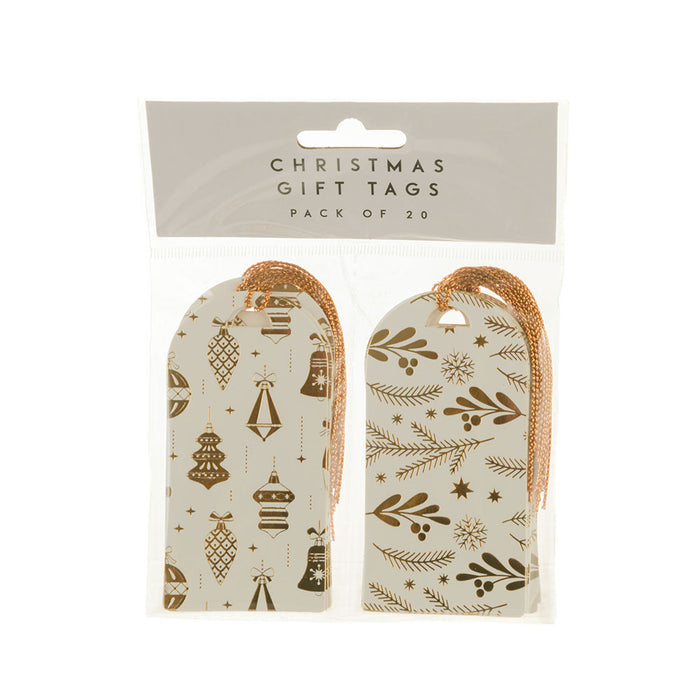 Christmas Tags Gold Pack/20